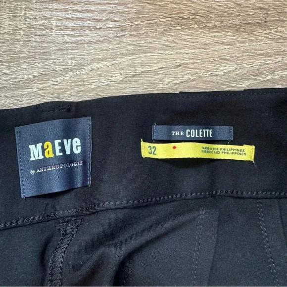 New Anthropologie Colette Ponte Cropped Wide Leg Pants in Black 32 - Picture 10 of 12